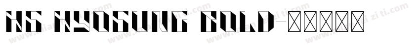 HS HYOSUNG Bold字体转换
